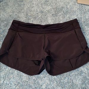 Black lululemon shorts